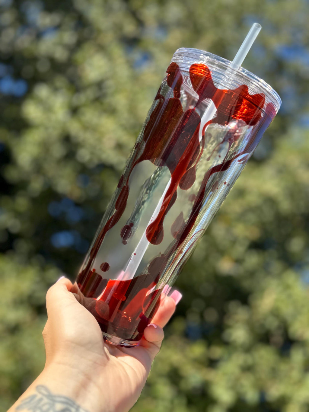 Blood Drip Snowglobe Tumbler