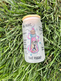 That Poison? 16 Ounce Glass Frosted Cup