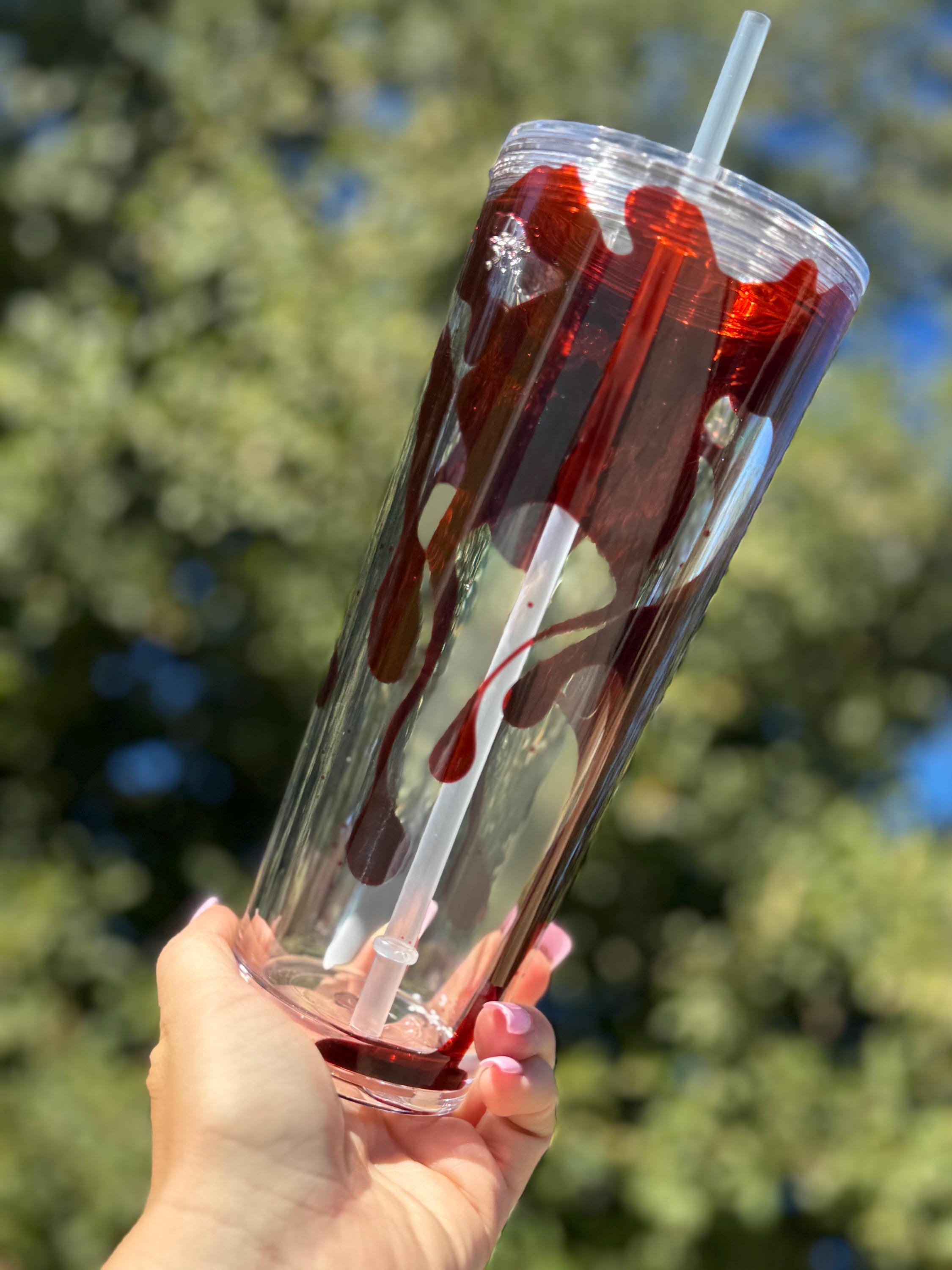 Blood Drip Snowglobe Tumbler