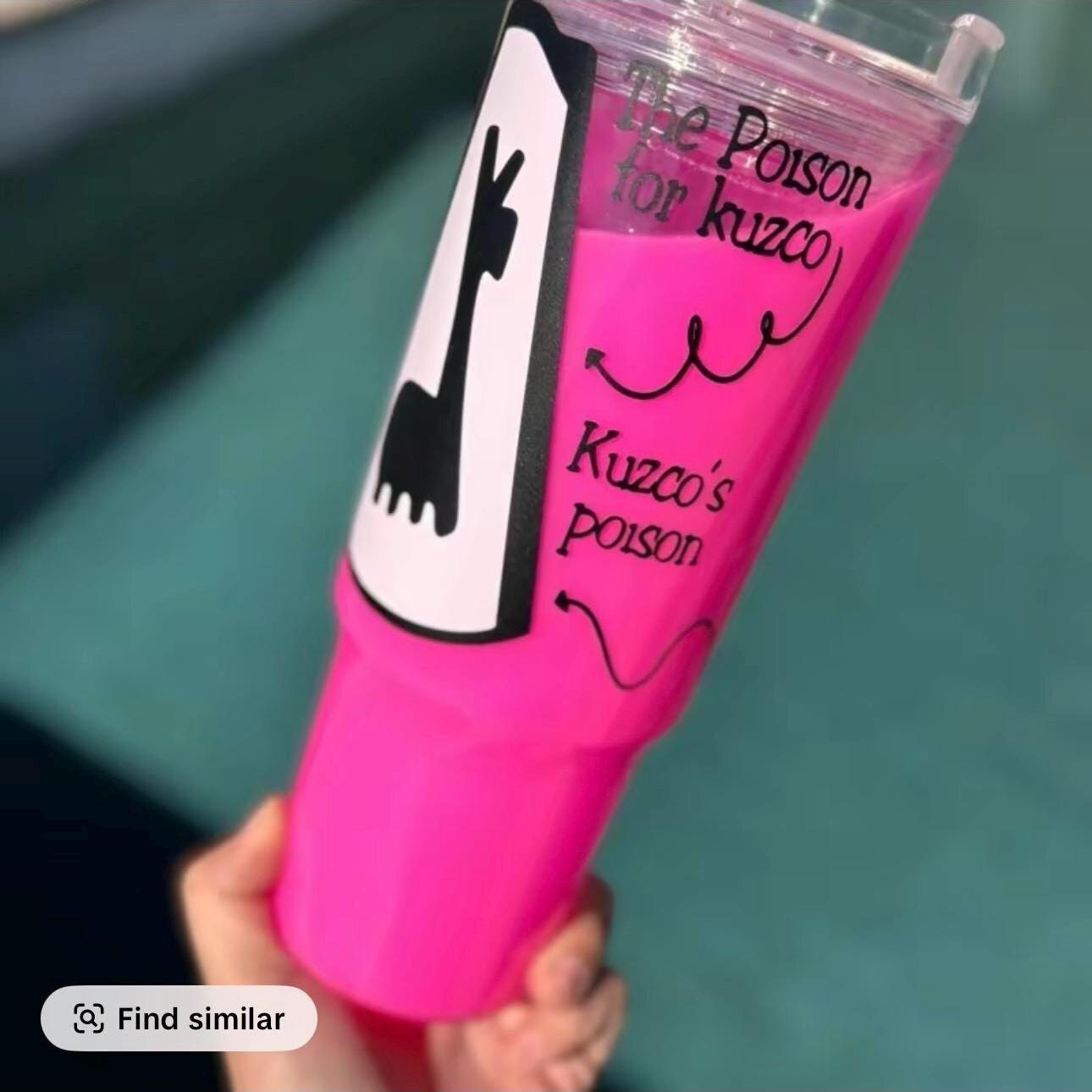 Llama Poison Snowglobe 40 Ounce Acrylic Tumbler
