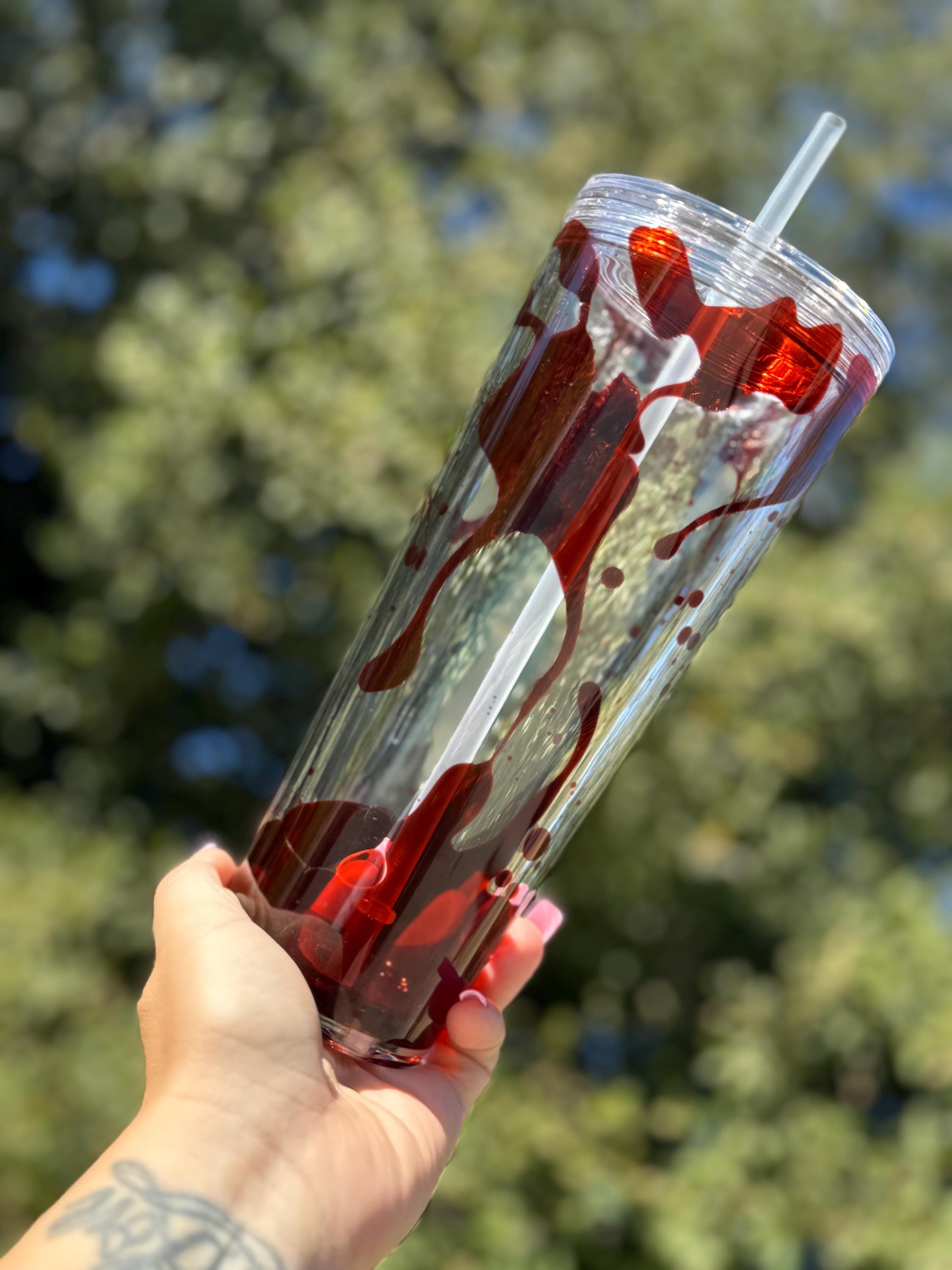 Blood Drip Snowglobe Tumbler
