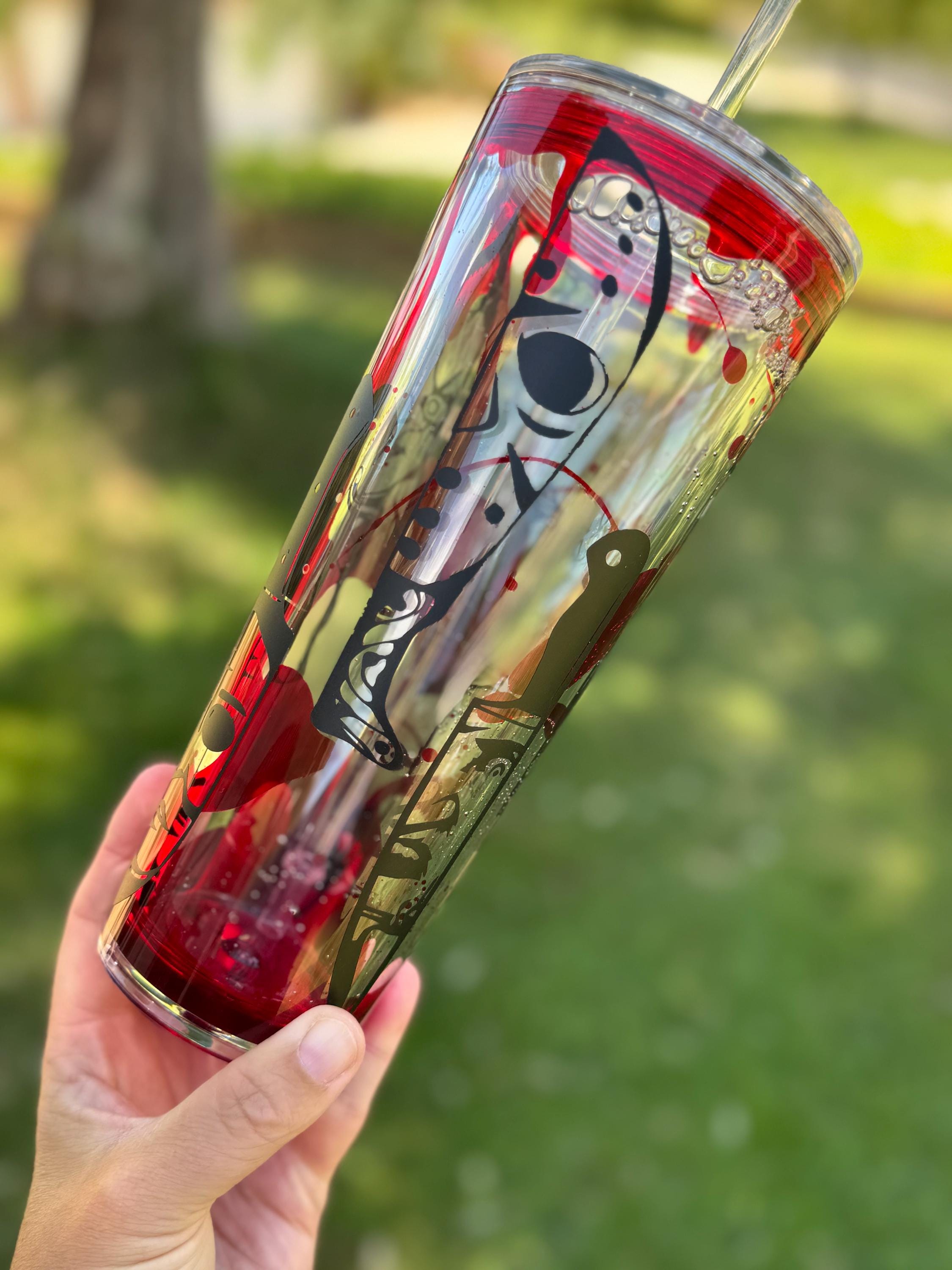 Blood Drip Horror Halloween Snowglobe Tumbler